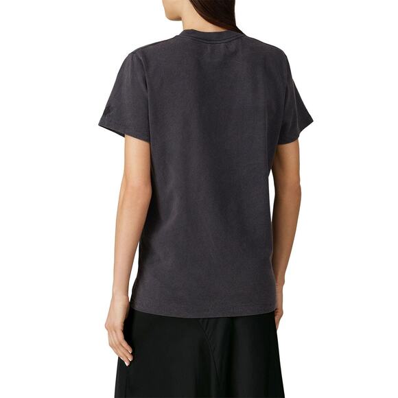 ANINE BING Lili Eagle Short Sleeves Cotton T-Shirt - M - Picture 4 of 5